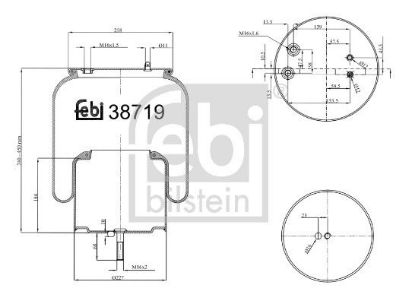 Bellow, air suspension Scania 1 932 593