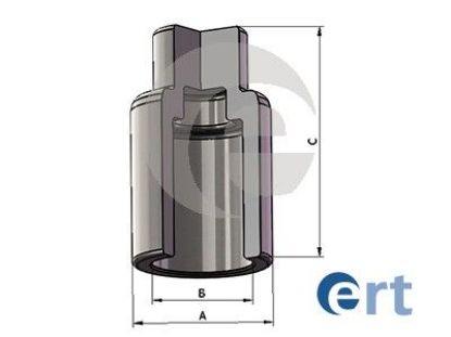 Piston, brake caliper