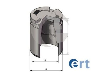 Piston, brake caliper