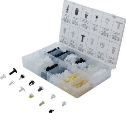 Retaining Clip Set, body 345-piece Automotive Clip Assortment for Peugeot &