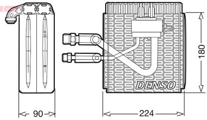 Evaporator, air conditioning