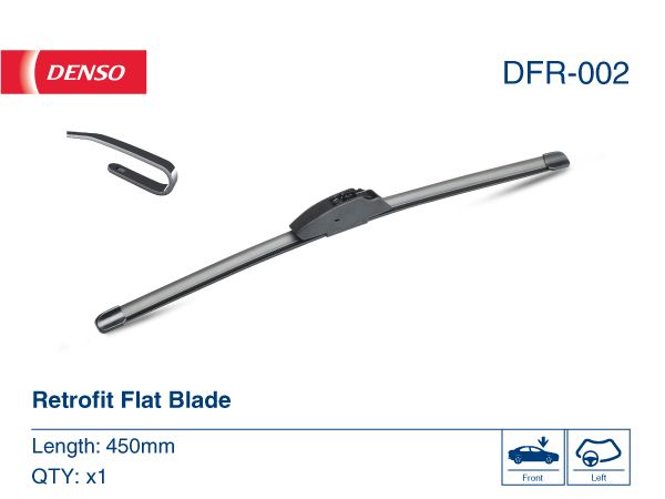 Wiper Blade DENSO FLAT RETROFIT 450mm