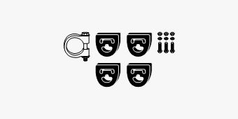 Mounting Kit, exhaust system Mercedes Sprinter 208 D