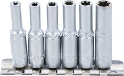 Socket Wrench Insert 6-piece 1/4" Deep Socket Set, suitable for E-Type
