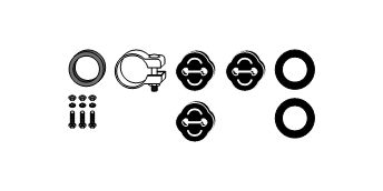 Mounting Kit, exhaust system Audi 100 quattro