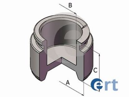 Piston, brake caliper