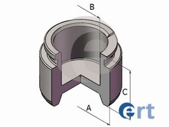 Piston, brake caliper