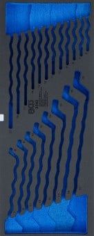 Foam Insert, assortment box Foam tool tray for Item no. 3312, empty: for spann