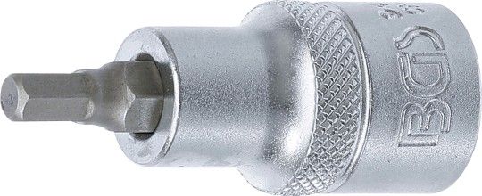 Screwdriver Bit 1/2" Bit Socket, Internal Hexagon 5.5 mm