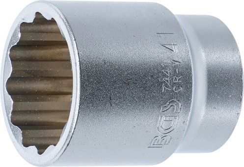 Socket Wrench Insert 3/4" Socket, 12-pt., 41 mm