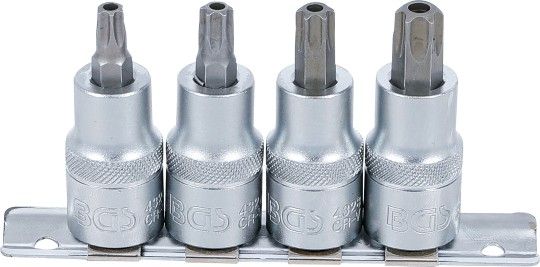 Socket Wrench Set 4-piece T-Star Bit Socket Set, tamperproof, T40-T5