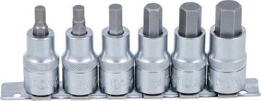 Socket Wrench Set 6-piece Internal Hexagon Bit Socket Set, 6-14 mm,