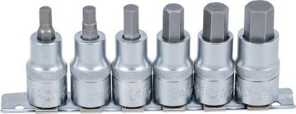 Socket Wrench Set 6-piece Internal Hexagon Bit Socket Set, 6-14 mm,
