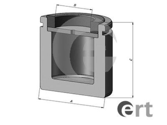 Piston, brake caliper
