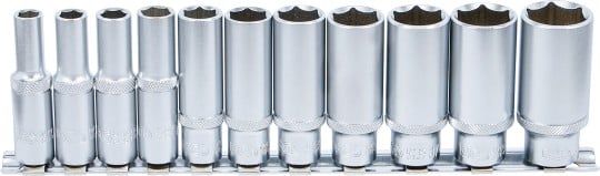 Socket Wrench Insert 11-piece Deep Socket Set, 3/8", in INCH