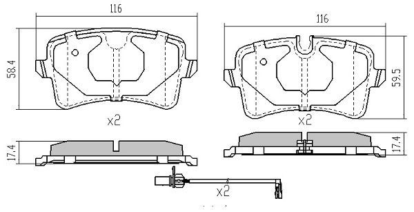 Brake Pad Set, disc brake