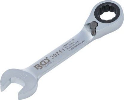 Ratchet Ring Open-ended Spanner Ratchet Wrench, short, 11 mm