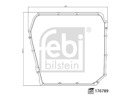 Gasket, automatic transmission oil sump VW-Audi 0B5 321 371 F