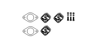 Mounting Kit, exhaust system BMW 130i E87