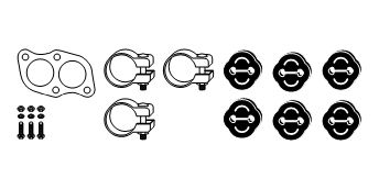 Mounting Kit, exhaust system Wartburg 353