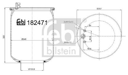 Bellow, air suspension Volvo Lkw 21715306