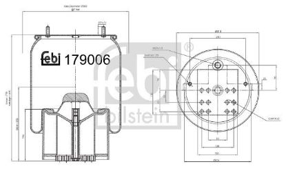 Bellow, air suspension Bergische Achsen 05.429.43.51.0 S