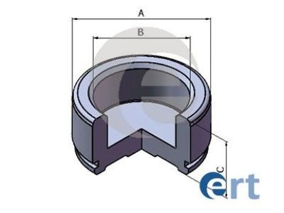 Piston, brake caliper