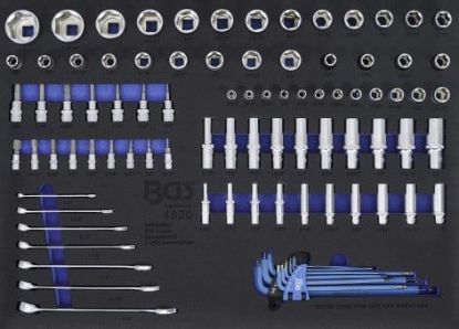 Workshop Trolley Inlay 3/3 Tool Tray for Workshop Trolleys: 90-piece Sock
