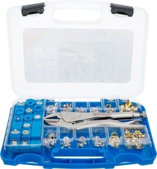 Assortment, push-in eyelets 10-piece Hook Set for BGS Wall, system Tegometall,