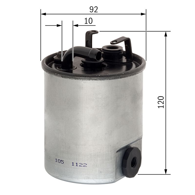 Fuel Filter MERCEDES-BENZ - 611 092 01 01