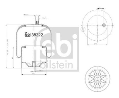 Bellow, air suspension Mercedes-Benz LKW 942 320 03 21