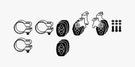 Mounting Kit, exhaust system Audi A6 (4F)