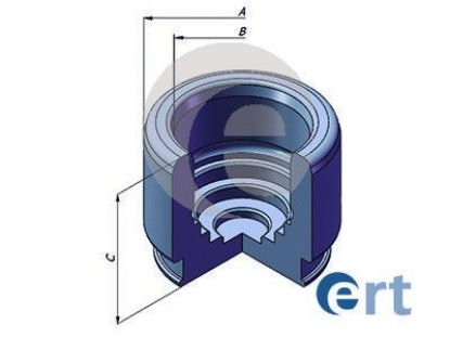 Piston, brake caliper
