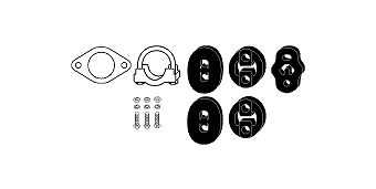 Mounting Kit, exhaust system Ford Escort 95