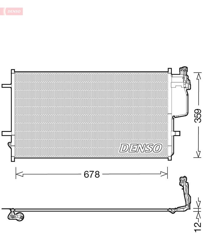 Condenser, air conditioning MAZDA