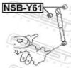 Spacer Bush, shock absorber NISSAN 56219-VB000