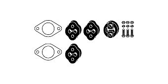 Mounting Kit, exhaust system Kia Sportage Sohc/Dohc Korea