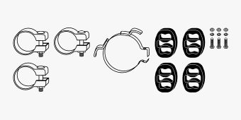 Mounting Kit, exhaust system Volvo 940 Kat