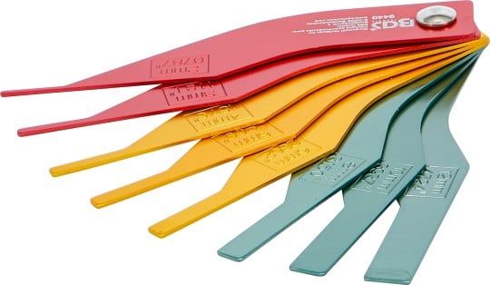 Gauge, disc brake pad Brake Lining Wear Indicator Set | Aluminium | 8 pc