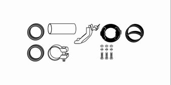 Mounting Kit, exhaust system BMW 520i E34