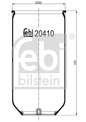 Bellow, air suspension M A N 81436010047