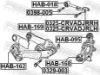 Bolt, control arm HONDA 90396-S7A-000