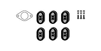 Mounting Kit, exhaust system Nissan Serena