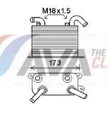 Oil Cooler, engine oil TRANSPORTER V Buss