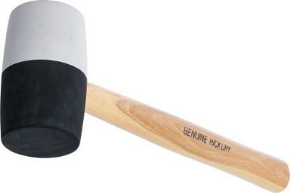 Rubber Hammer Rubber Mallet, black/white Head