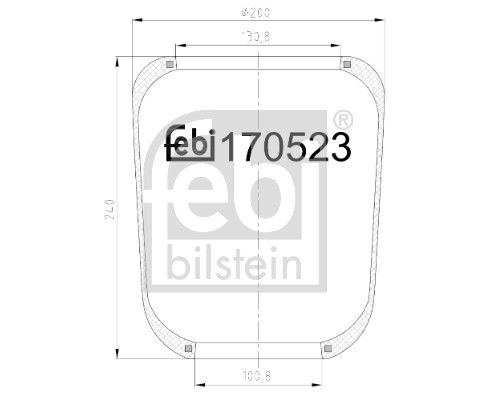 Bellow, air suspension Iveco 5 0005 5247