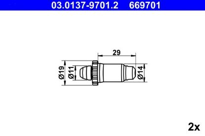 Accessory Kit, parking brake shoes BMW 3 (E90), 3 (F30, F35, F80)