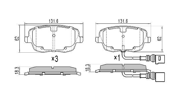 Brake Pad Set, disc brake