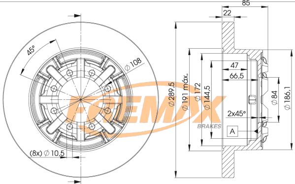 Brake Disc IVECO - 500041455