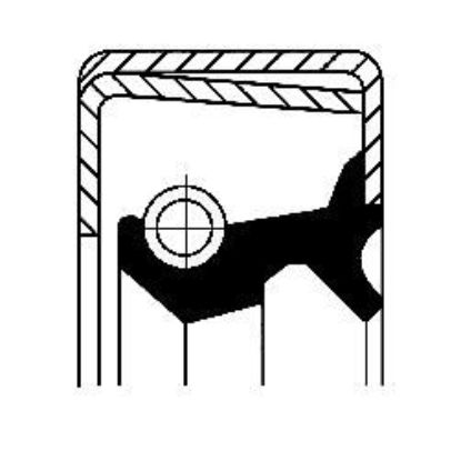 Shaft Seal, wheel hub Daihatsu 9031141123